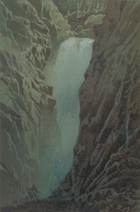 Fall of the Handeck by Moonlight by Unbekannt Unbekannt